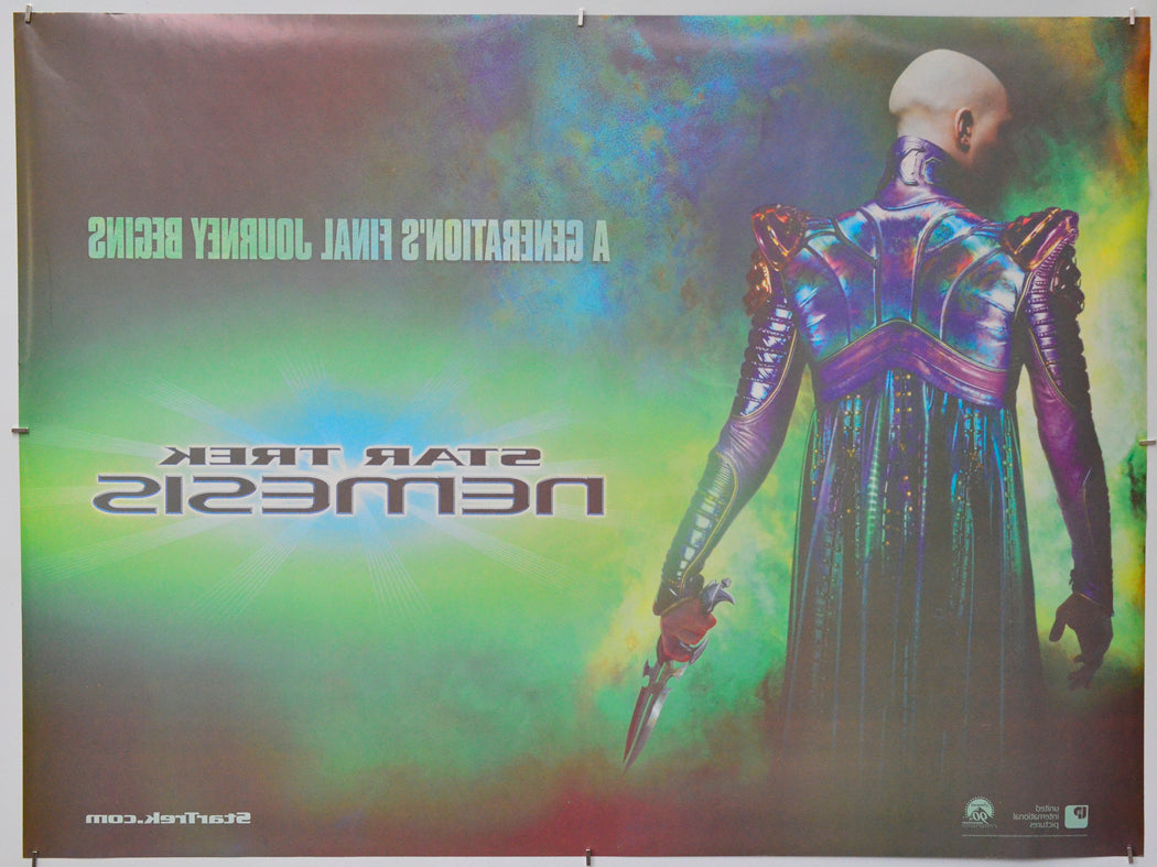 Star Trek : Nemesis (Back) Cinema Quad Movie Poster