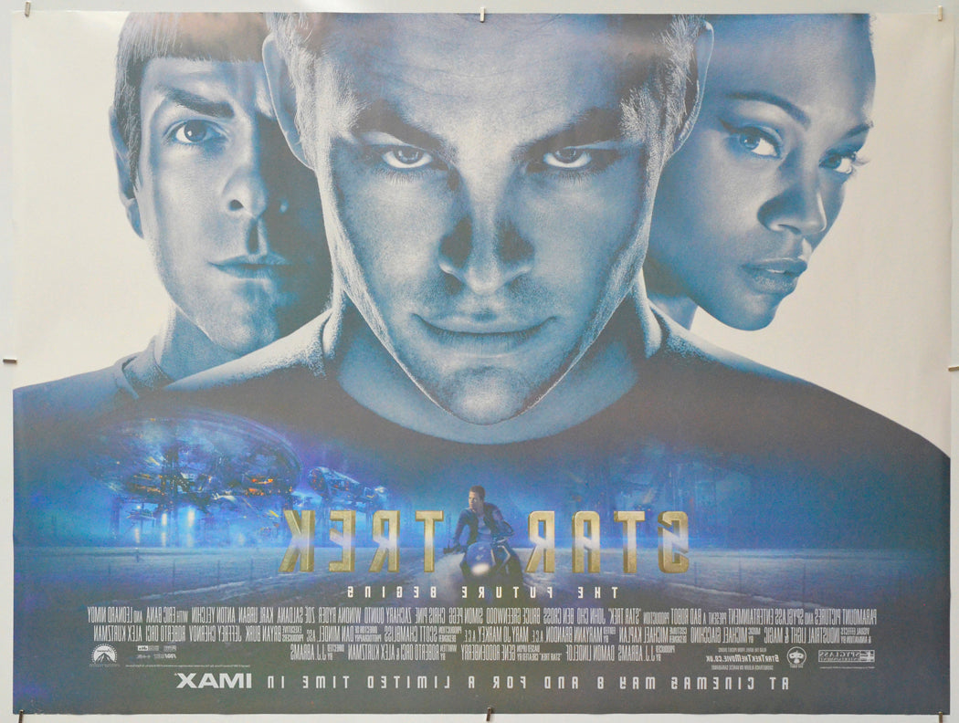Star Trek (Back) Cinema Quad Movie Poster