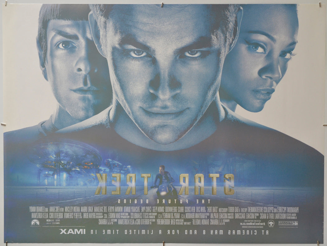 Star Trek (Back) Cinema Quad Movie Poster