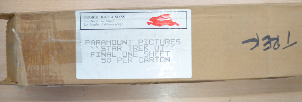 STAR TREK VI - THE UNDISCOVERED COUNTRY (Box) Cinema One Sheet Movie Poster