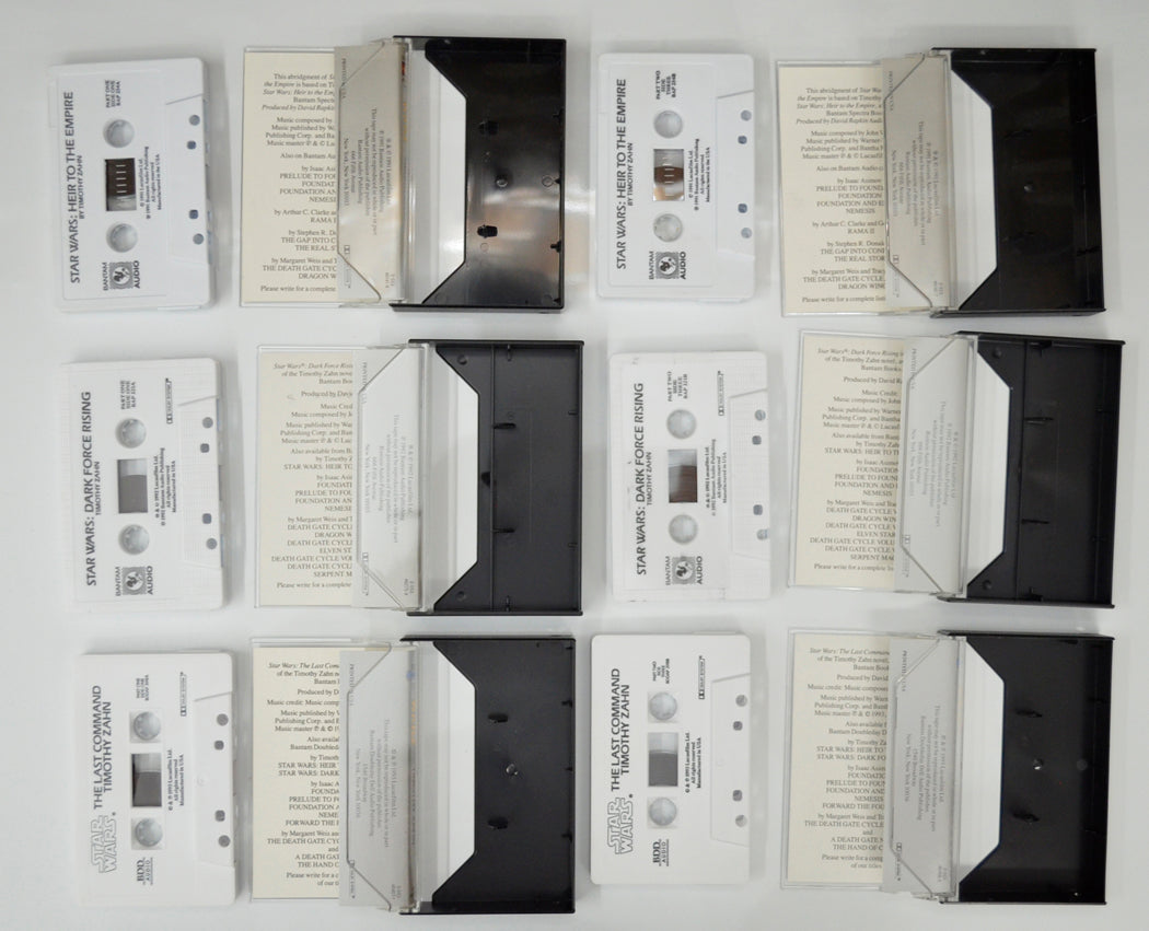 STAR WARS : Bantam Audio Cassette Trilogy (Cassette Cases opened)