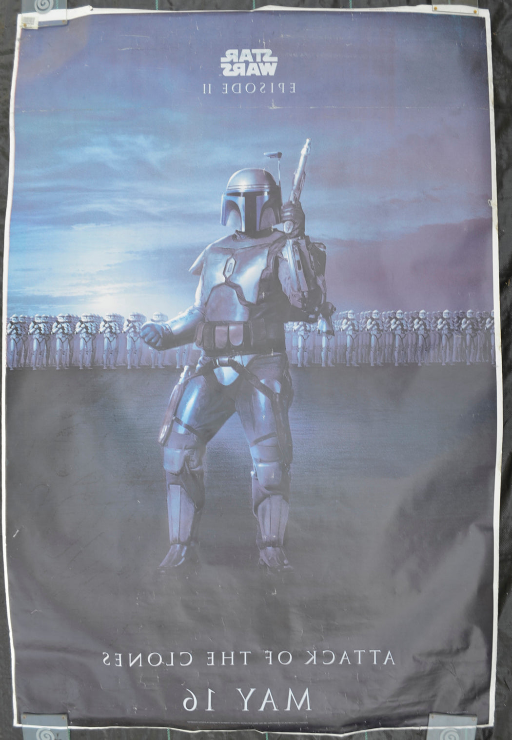 STAR WARS : EPISODE II - ATTACK OF THE CLONES Cinema Bus Stop Movie Poster Back