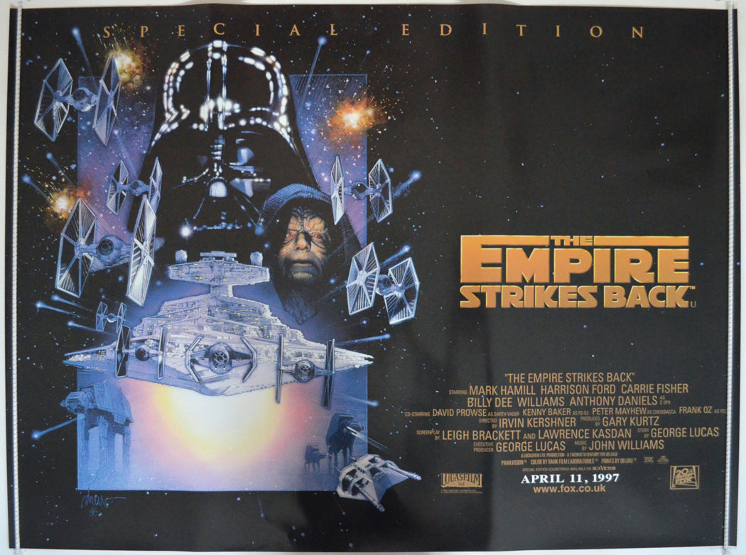Star Wars Episode V : The Empire Strikes Back (1997 Special Edition Quad Poster) Original Quad Poster - Film Poster - Movie Poster