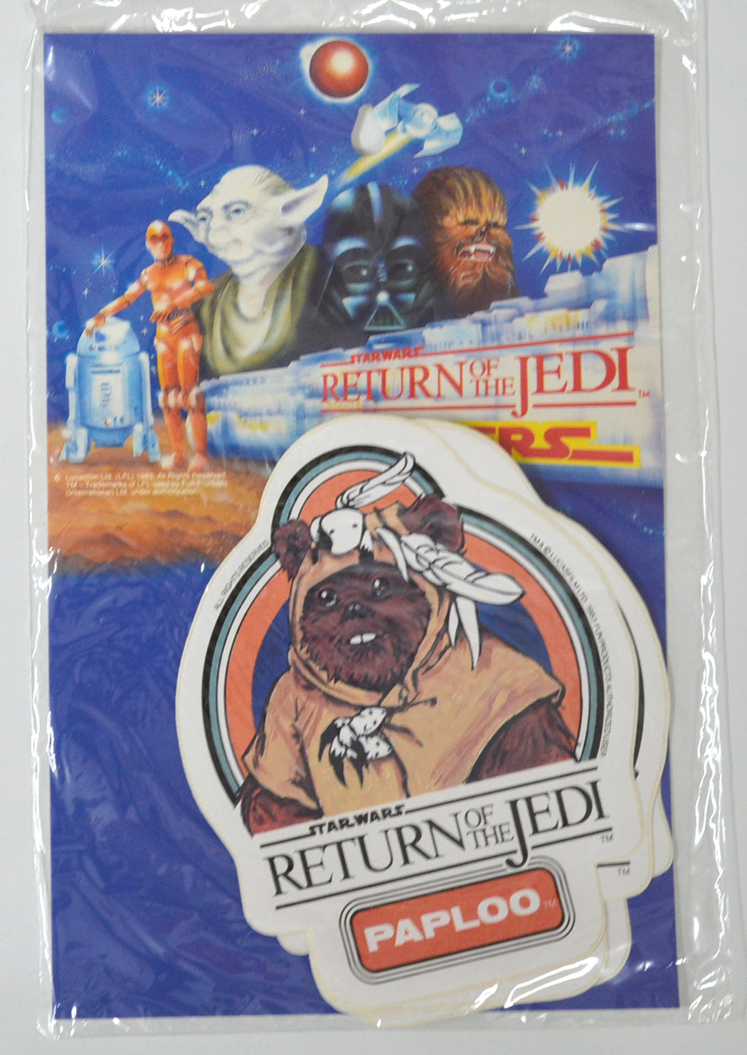 STAR WARS : THE RETURN OF THE JEDI (Paploo) Fun Products International 12 pack Sticker Set