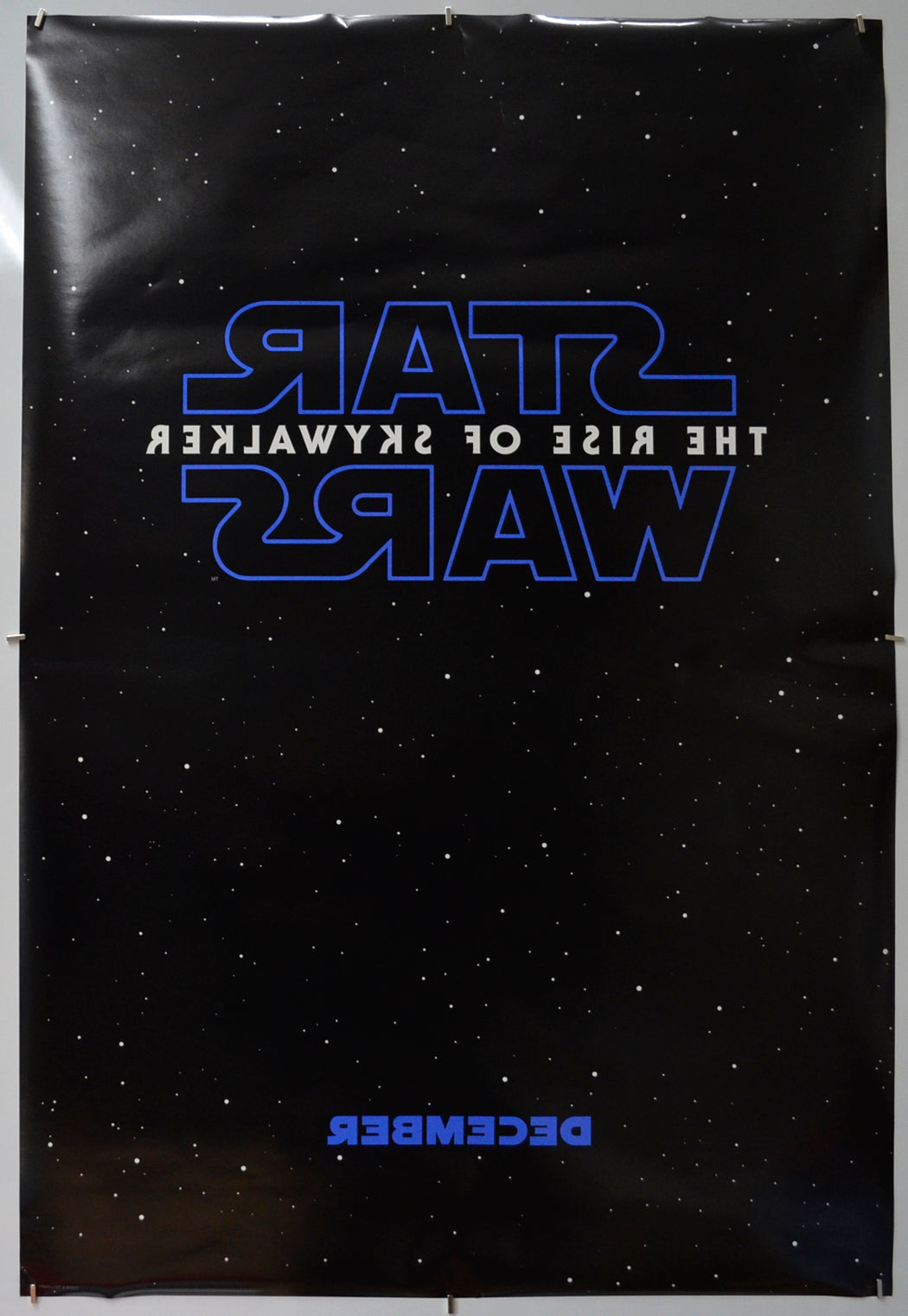 STAR WARS: THE RISE OF SKYWALKER (Back) Cinema One Sheet Movie Poster