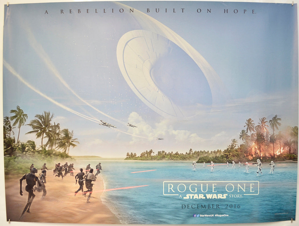 Rogue One: A Star Wars Story (Teaser / Advance Version) Original Quad Poster - Film Poster - Movie Poster