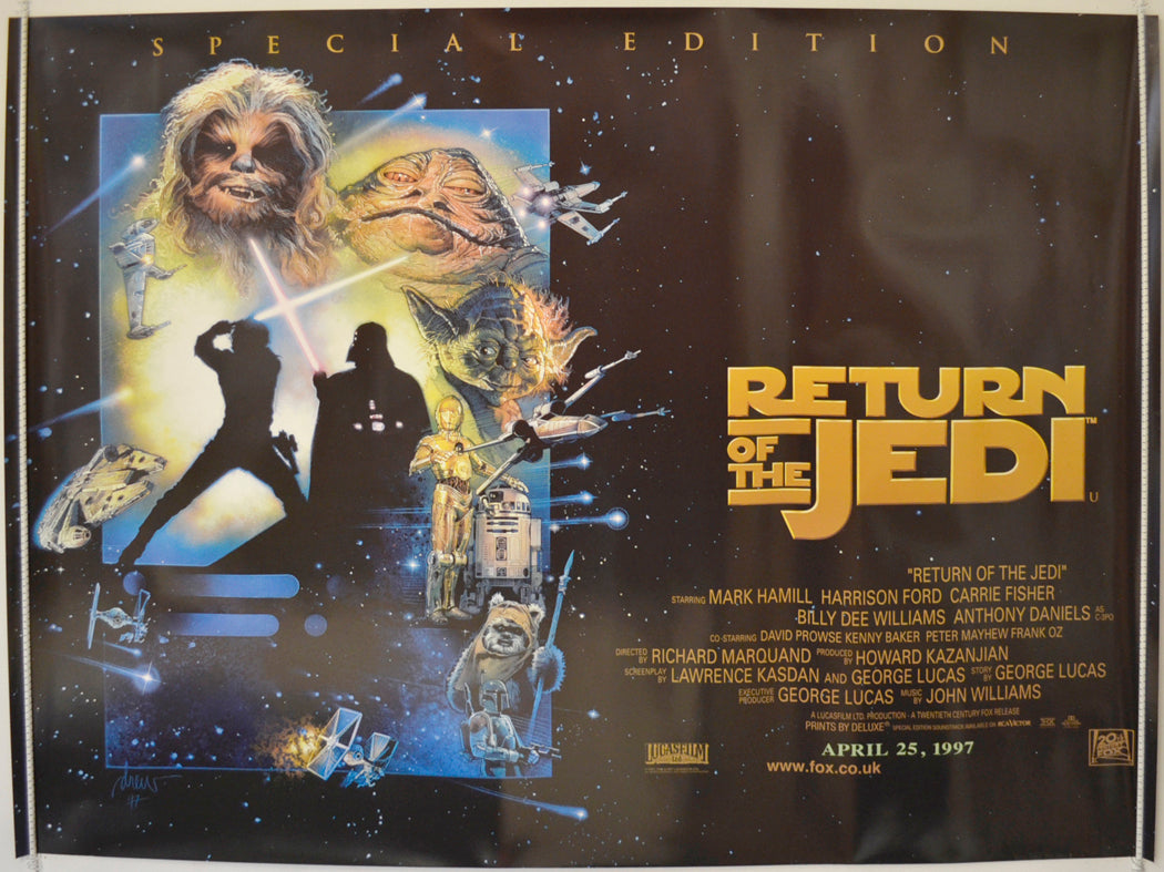 Star Wars Episode VI : The Return Of The Jedi (1997 Special Edition Quad Poster) Original Quad Poster - Film Poster - Movie Poster