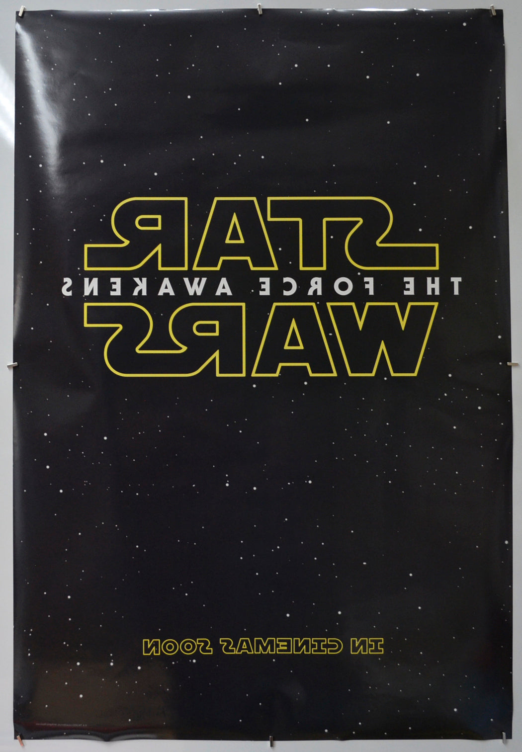 STAR WARS : THE FORCE AWAKENS (Back) Cinema One Sheet Movie Poster