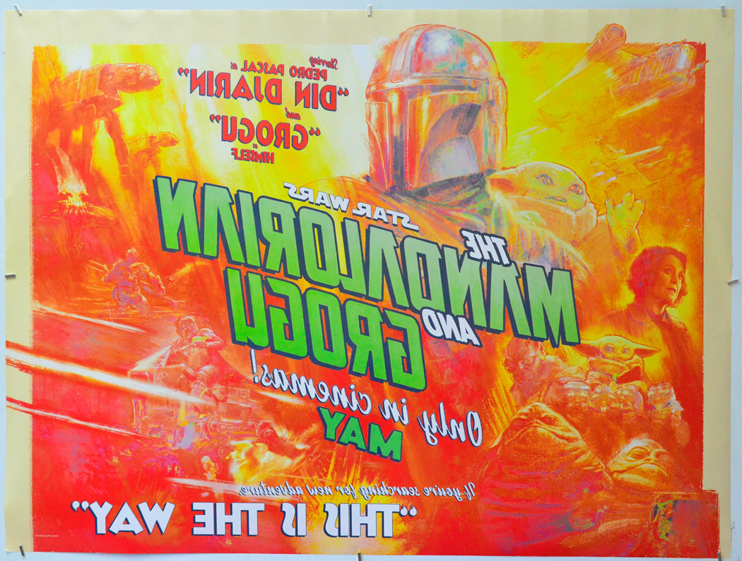 Star Wars: The Mandalorian and Grogu (Back) Cinema Quad Movie Poster