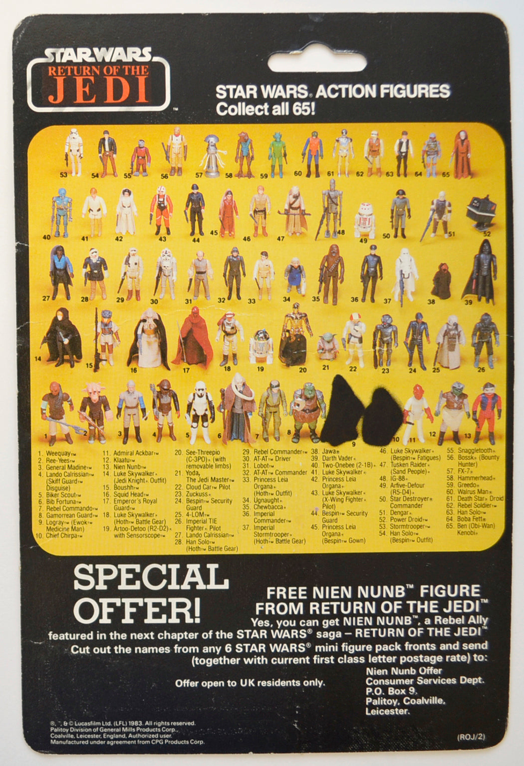 STAR WARS FIGURE – CHIEF CHIRPA (CARD BACK View)
