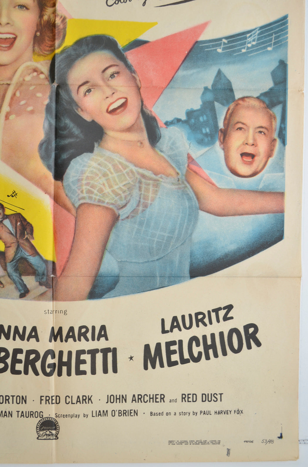 THE STARS ARE SINGING (Bottom Right) Cinema One Sheet Movie Poster