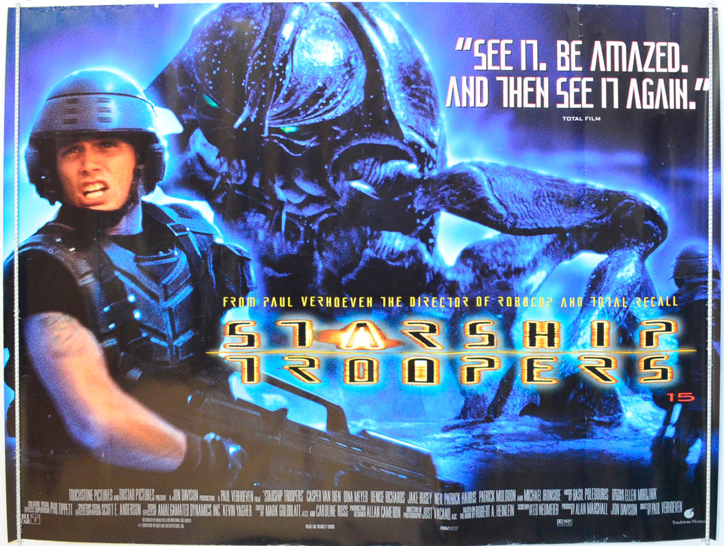 Starship Troopers Original British Quad Poster - Film Poster - Movie Poster