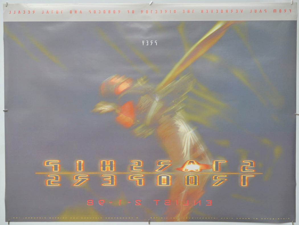 Starship Troopers (Back) Cinema Quad Movie Poster