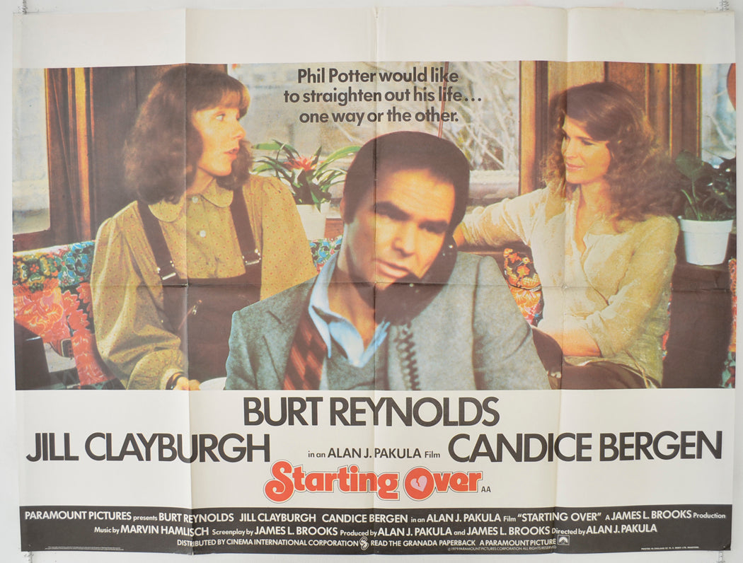 Starting Over Original Quad Poster - Film Poster - Movie Poster