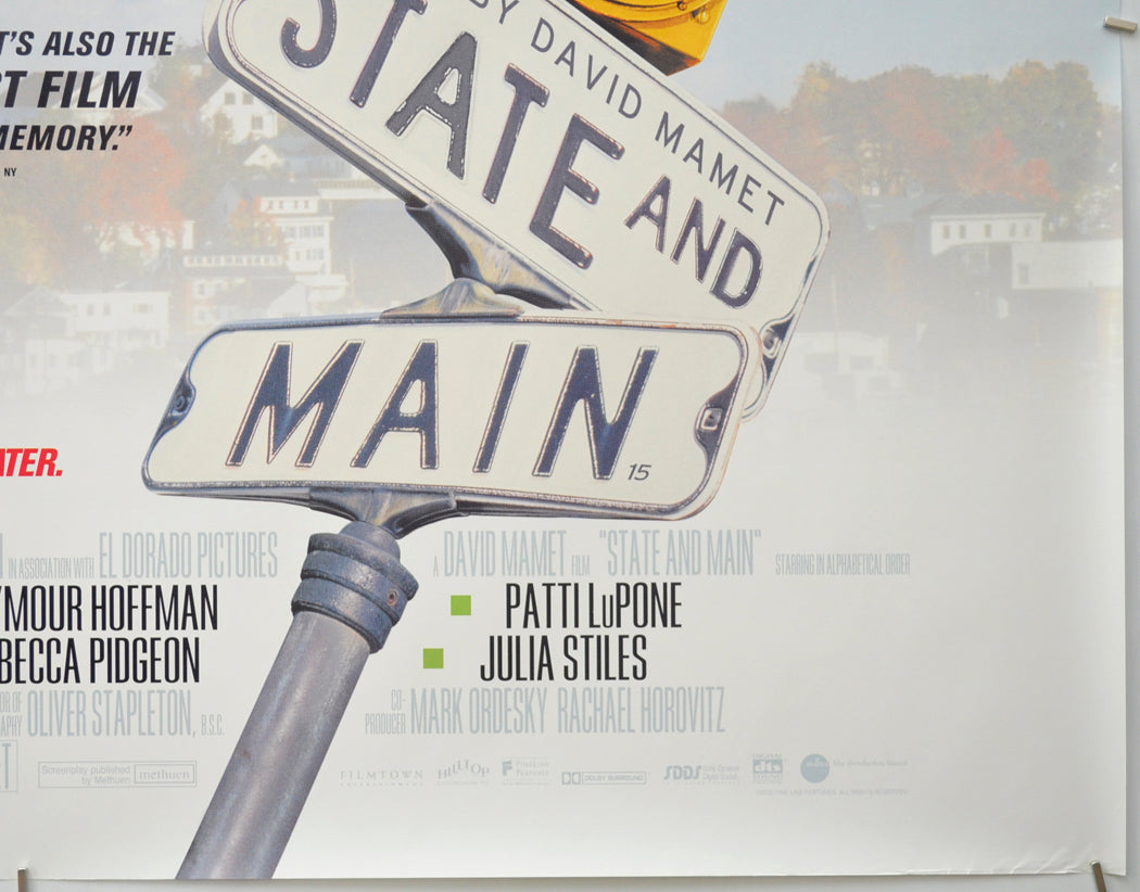 STATE AND MAIN (Bottom Right) Cinema Quad Movie Poster