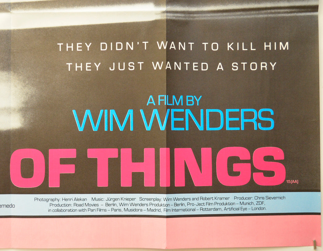 THE STATE OF THINGS (Bottom Right) Cinema Quad Movie Poster