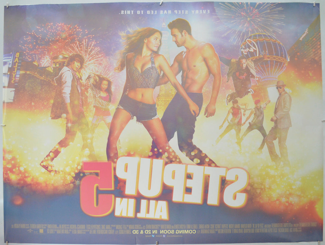STEP UP 5 : ALL IN (Back) Cinema Quad Movie Poster