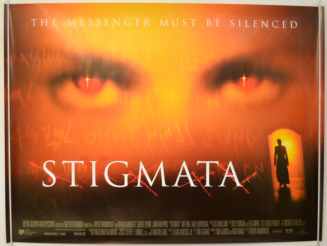 Stigmata Original Quad Poster - Film Poster - Movie Poster