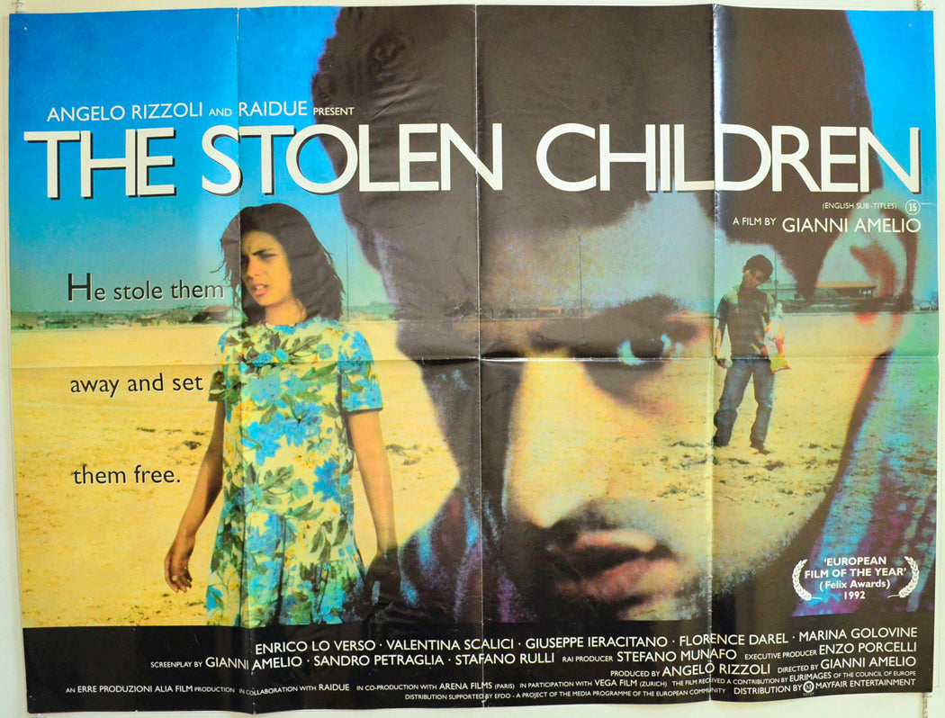 The Stolen Children (a.k.a. IL LADRO DI BAMBINI) Original British Quad Poster - Film Poster - Movie Poster