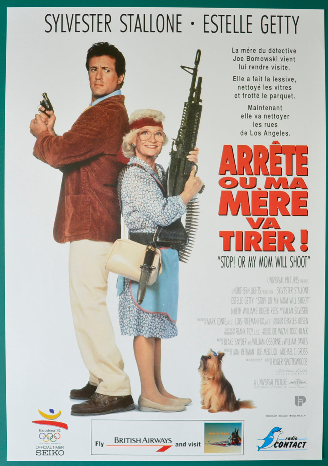 Stop! Or My Mom Will Shoot Original Belgian Poster - Film Poster - Movie Poster