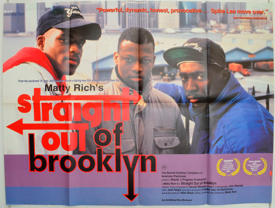 Straight Out Of Brooklyn Original British Quad Poster - Film Poster - Movie Poster