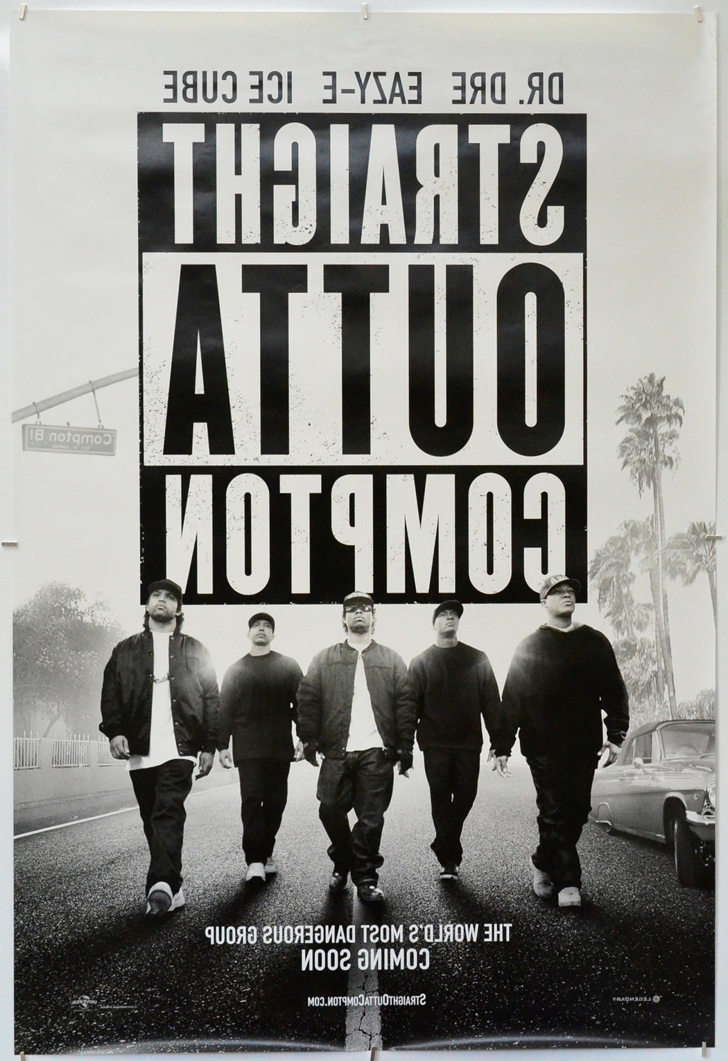 Straight Outta Compton (Back) Cinema One Sheet Movie Poster