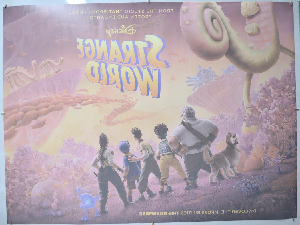 STRANGE WORLD (Back) Cinema Quad Movie Poster