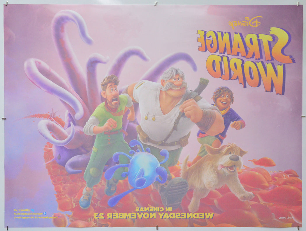 Strange World (Back) Cinema Quad Movie Poster