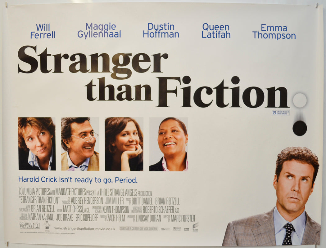 Stranger Than Fiction Original Quad Poster - Film Poster - Movie Poster