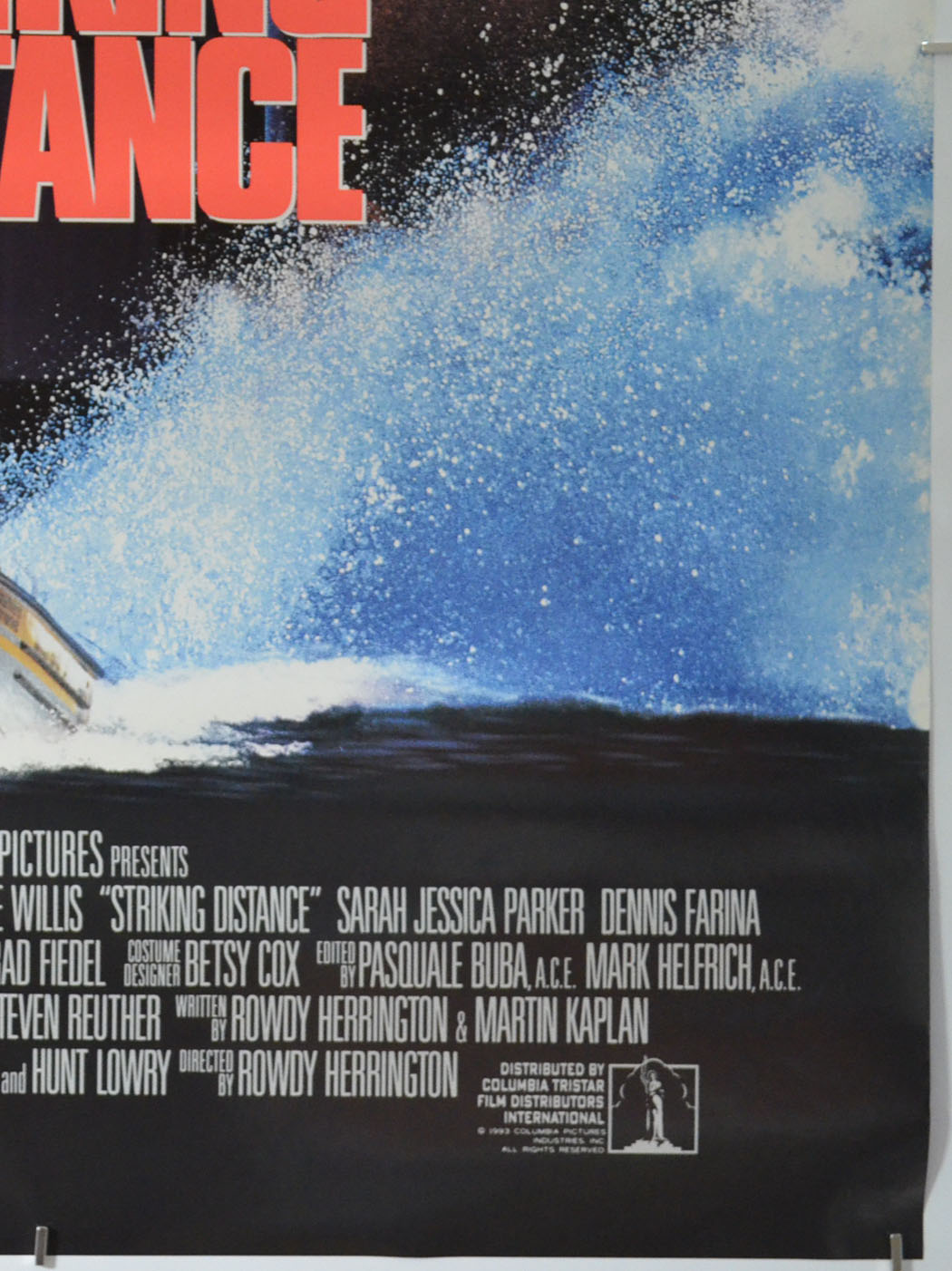 STRIKING DISTANCE (Bottom Right) Cinema One Sheet Movie Poster