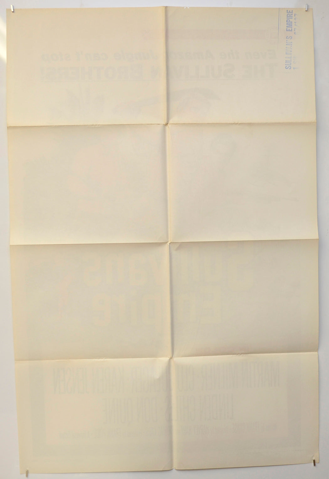 SULLIVAN’S EMPIRE (Back) Cinema One Sheet Movie Poster