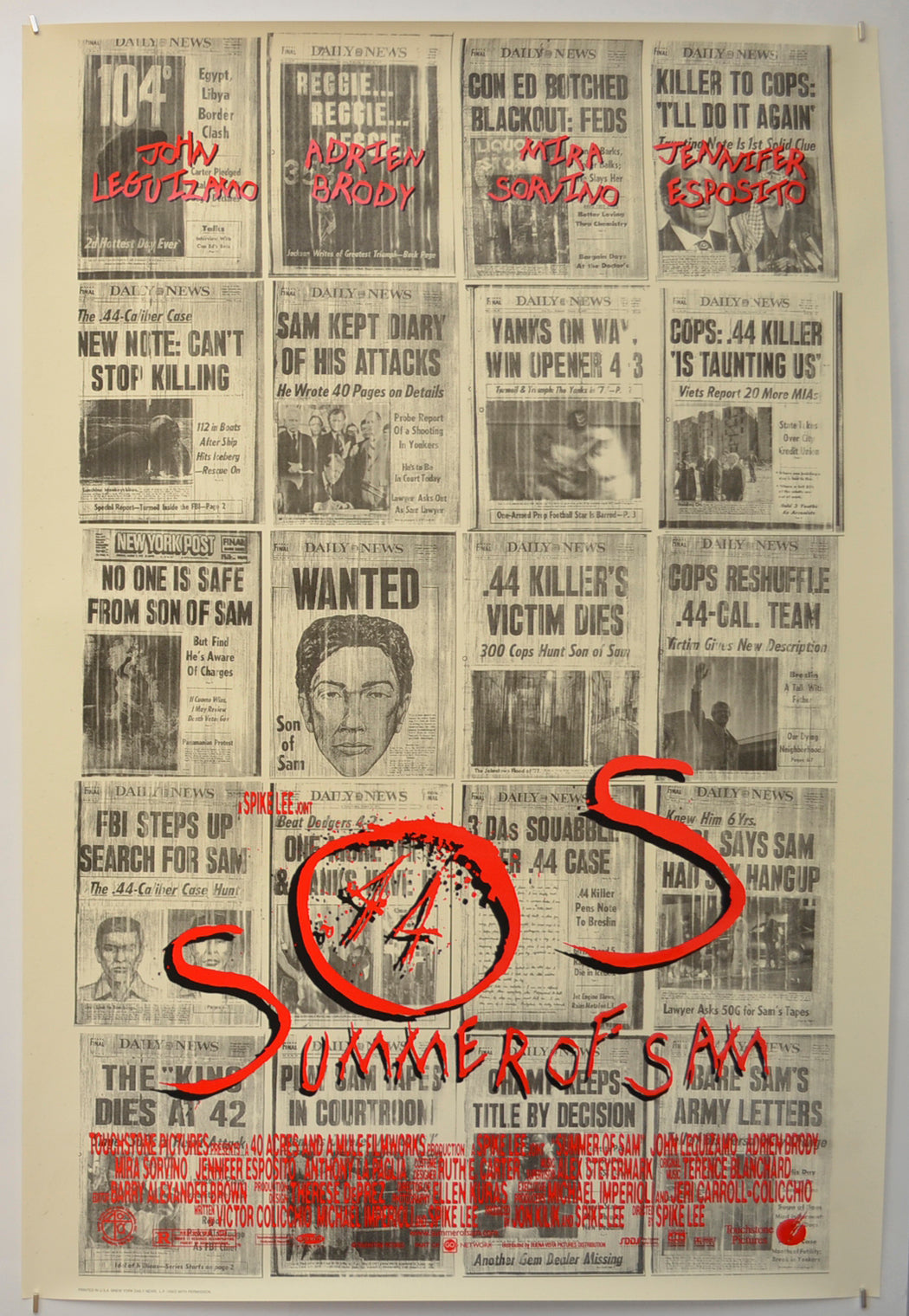 Summer Of Sam Original One Sheet Poster - Film Poster - Movie Poster