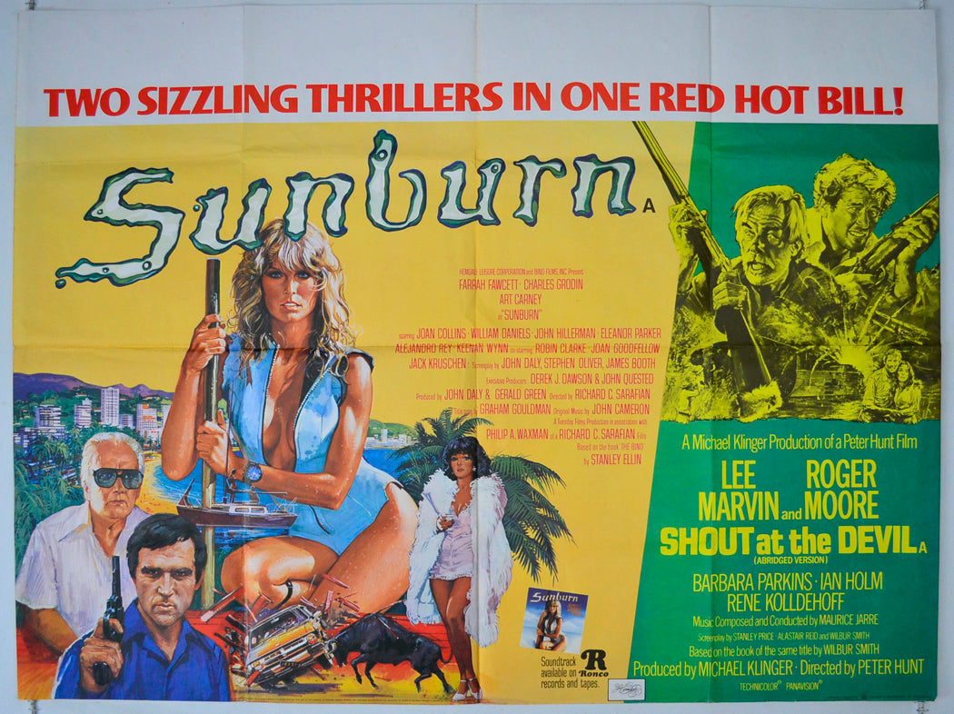 Sunburn / Shout At The Devil (Double Bill) Original British Quad Poster - Movie Poster