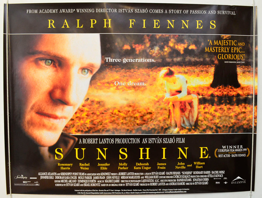 Sunshine Original British Quad Poster - Film Poster - Movie Poster