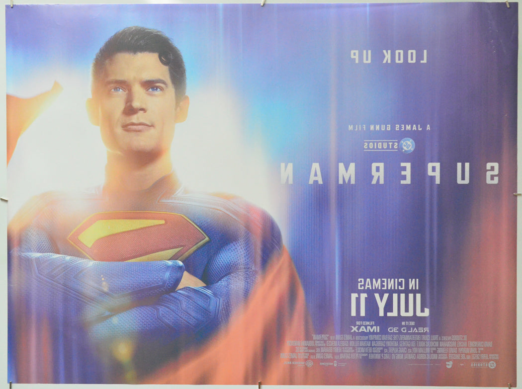 Superman (Back) Cinema Quad Movie Poster