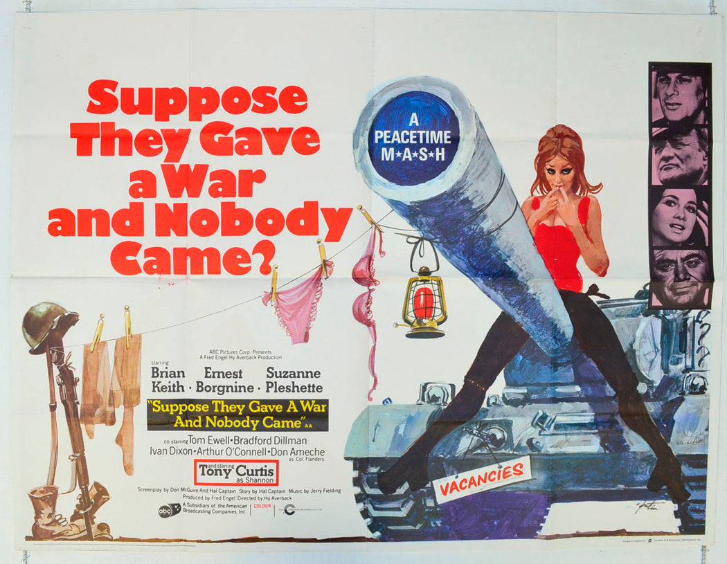 Suppose They Gave A War And Nobody Came Original British Quad Poster - Film Poster - Movie Poster