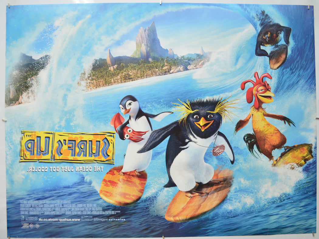 SURF’S UP (Back) Cinema Quad Movie Poster