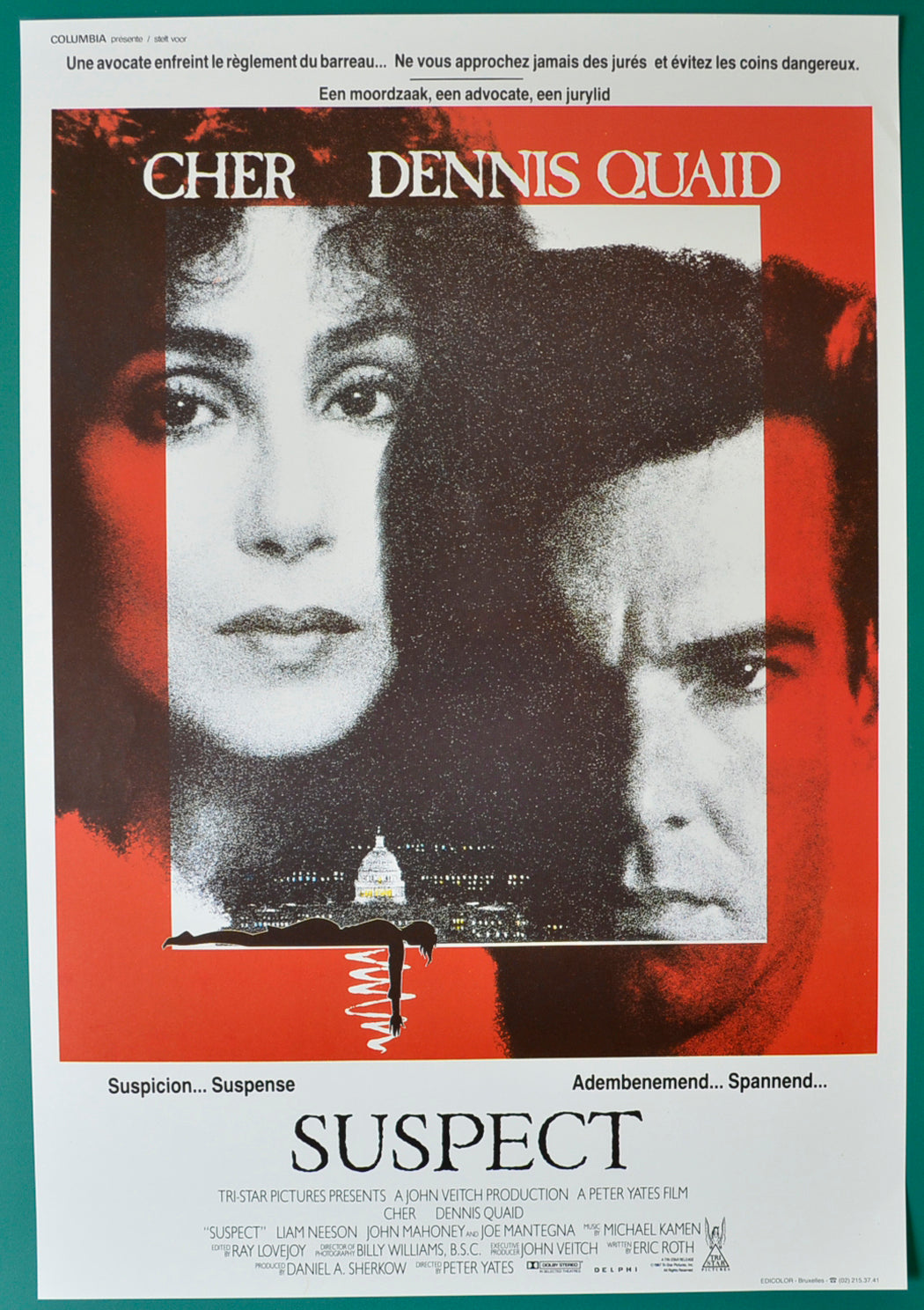 Suspect Original Belgian Poster - Film Poster - Movie Poster