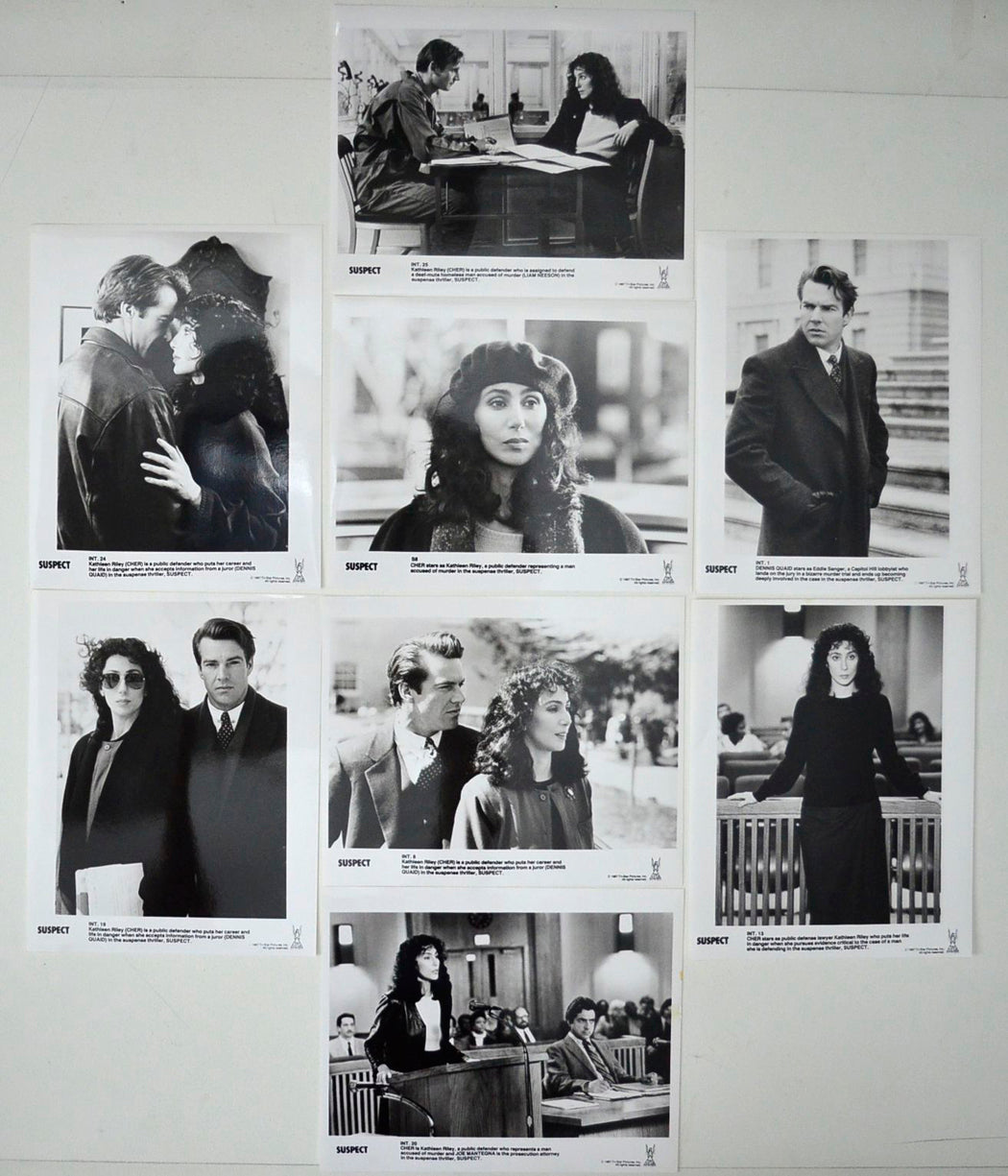 Suspect 8 Original Cinema Front Of House (FOH) Black And White Stills – Press Stills – Movie Stills