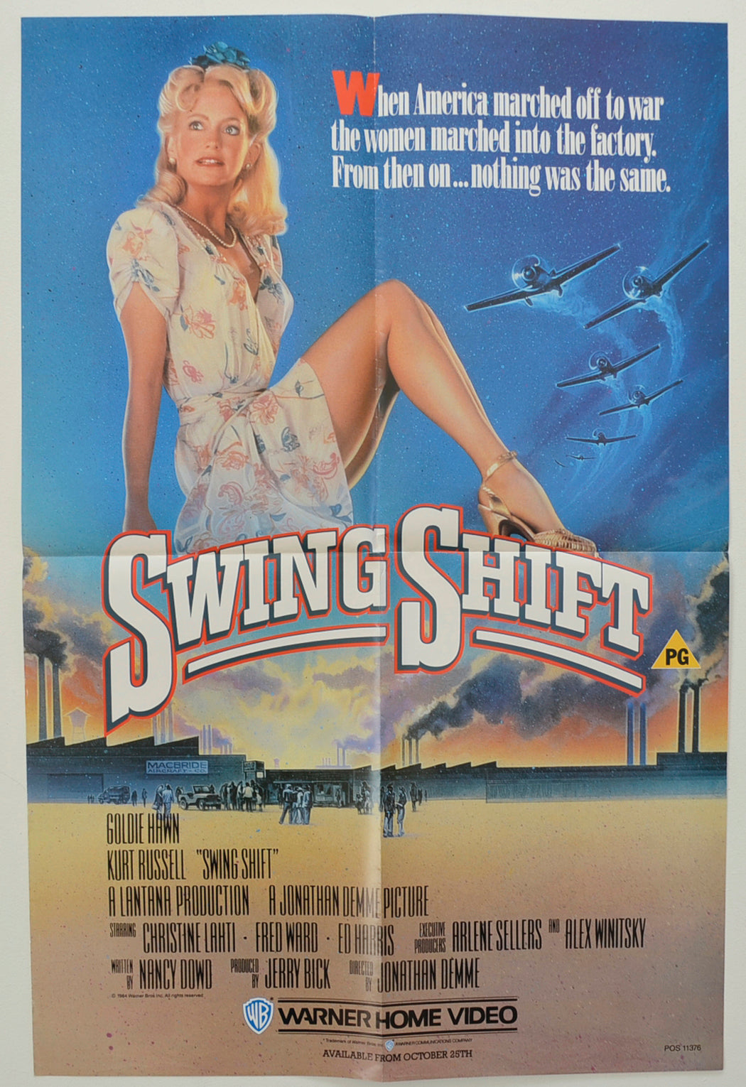 Swing Shift Original Video Poster - Film Poster - Movie Poster