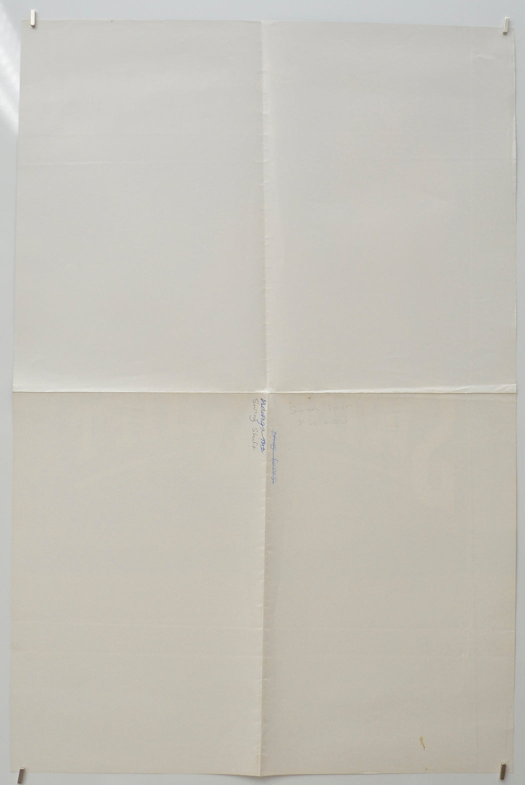 SWING SHIFT (Back) Video Store Movie Poster