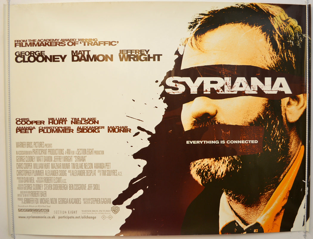 Syriana Original Quad Poster - Film Poster - Movie Poster