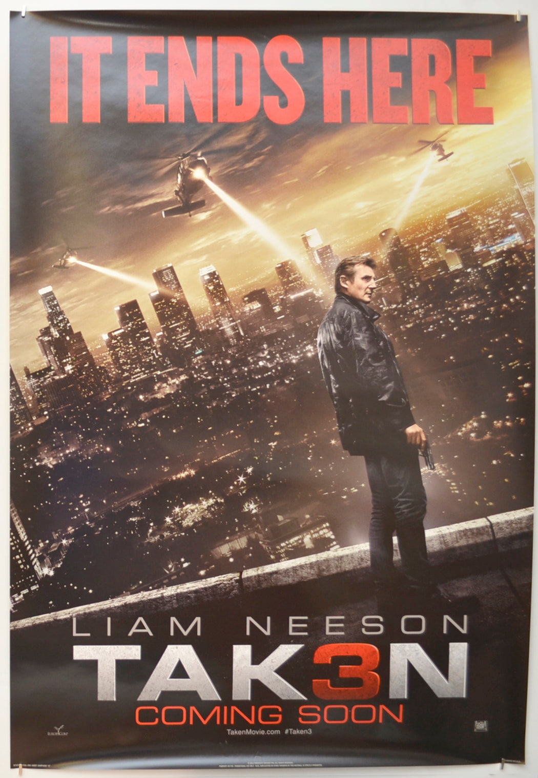 Taken 3 (International One-Sheet Campaign A) Original One Sheet Poster - Film Poster - Movie Poster