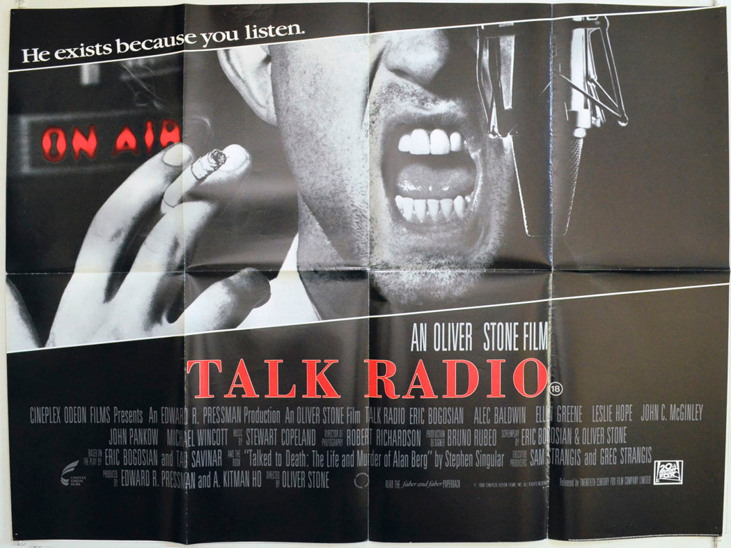 Talk Radio Original British Quad Poster - Film Poster - Movie Poster