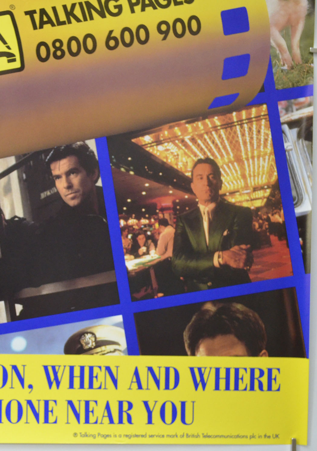 TALKING PAGES 1995 ADVERTISING POSTER (Bottom Right) Cinema Double Crown Movie Poster