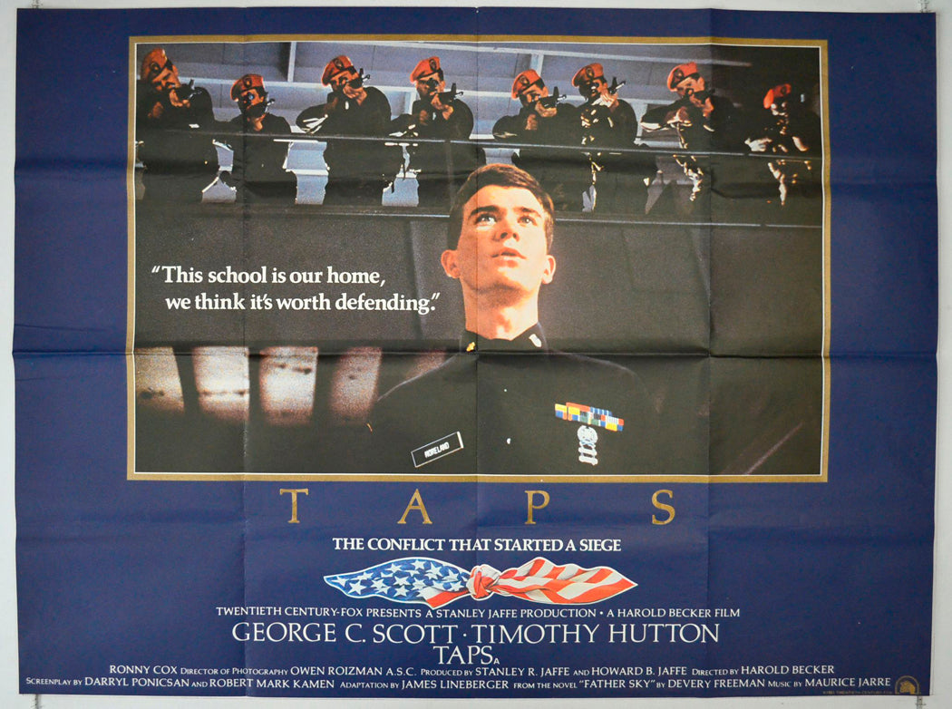 TAPS (a.k.a. The Siege at Bunker Hill: T.A.P.S) Original British Quad Poster - Movie Poster