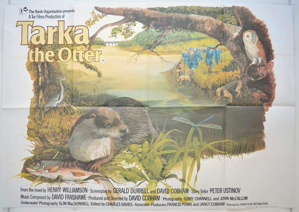Tarka The Otter Original Quad Poster - Film Poster - Movie Poster