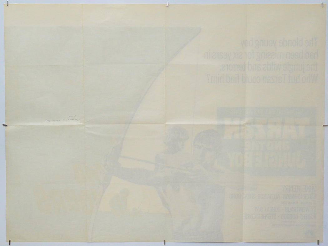 Tarzan And The Jungle Boy (Back) Cinema Quad Movie Poster