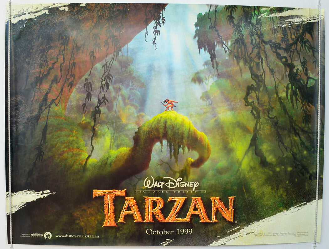 Tarzan (Teaser / Advance Version) Original British Quad Poster - Film Poster - Movie Poster