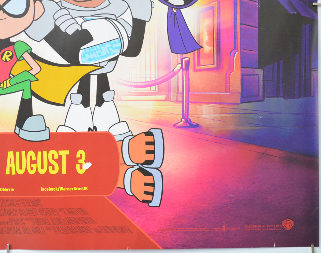 TEEN TITANS GO TO THE MOVIES (Bottom Right) Cinema Quad Movie Poster